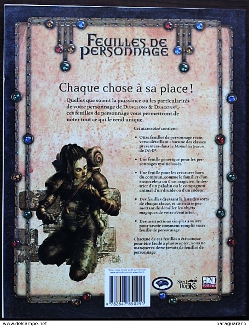 DUNGEONS & DRAGONS 3.5 - Feuilles De Personnages - Dungeons & Dragons