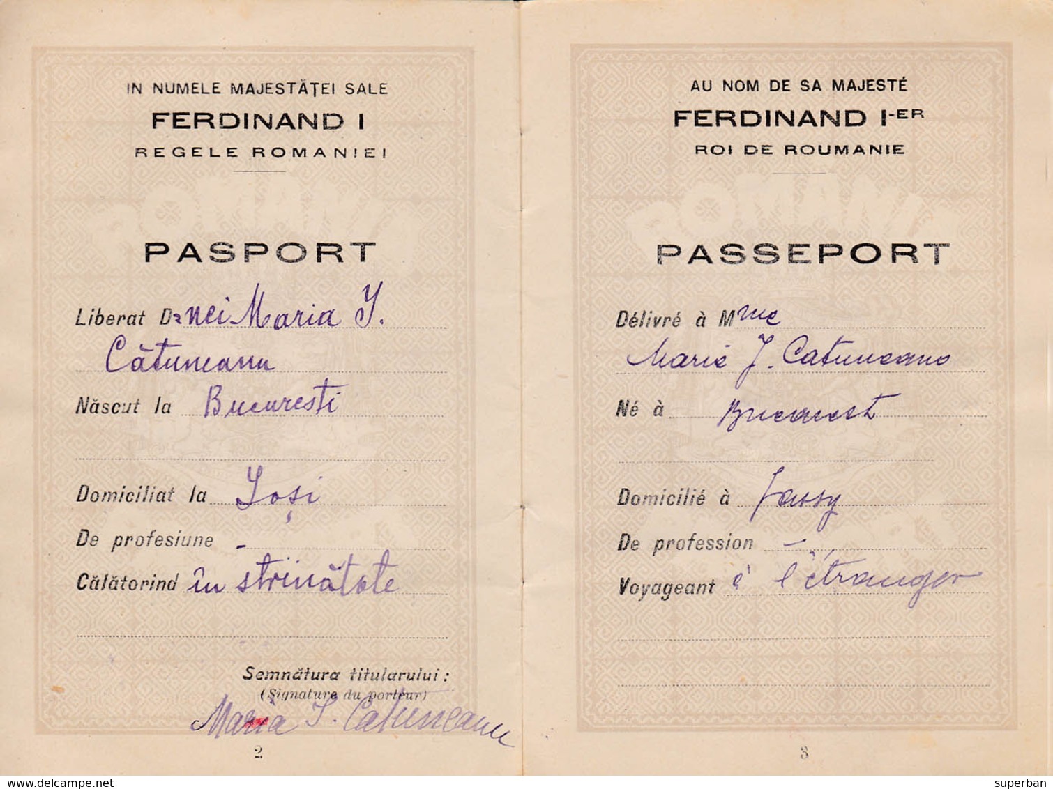 PASSEPORT : ROUMANIE / OLD PASSPORT : ROMANIA - 1916 - TIMBRES Et VISAS De RUSSIE / RUSSIAN VISAS & STAMPS - RRR (ab933) - Historische Documenten