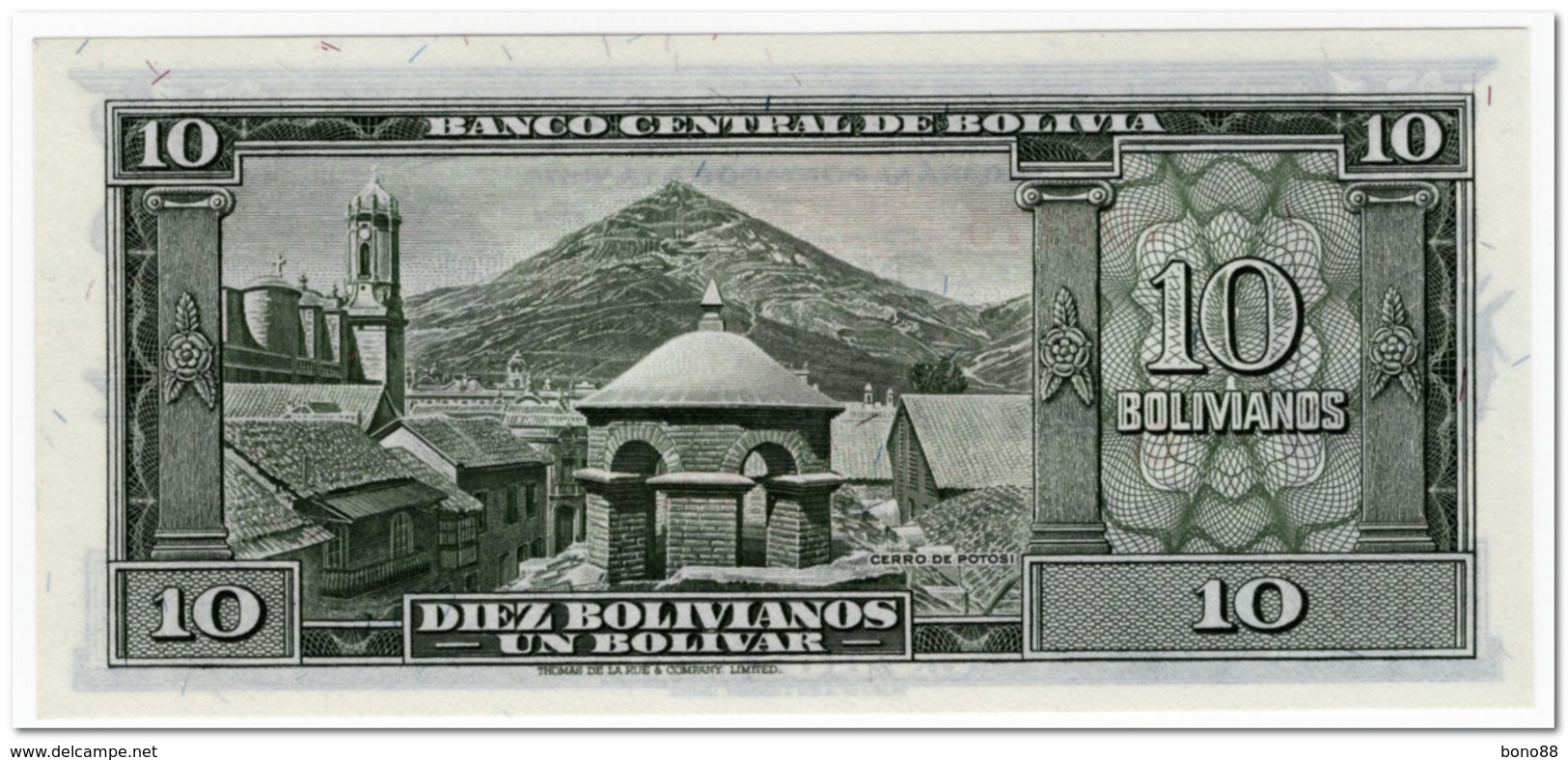 BOLIVIA,10 BOLIVIANOS,L.1945,P.139d,UNC - Bolivië