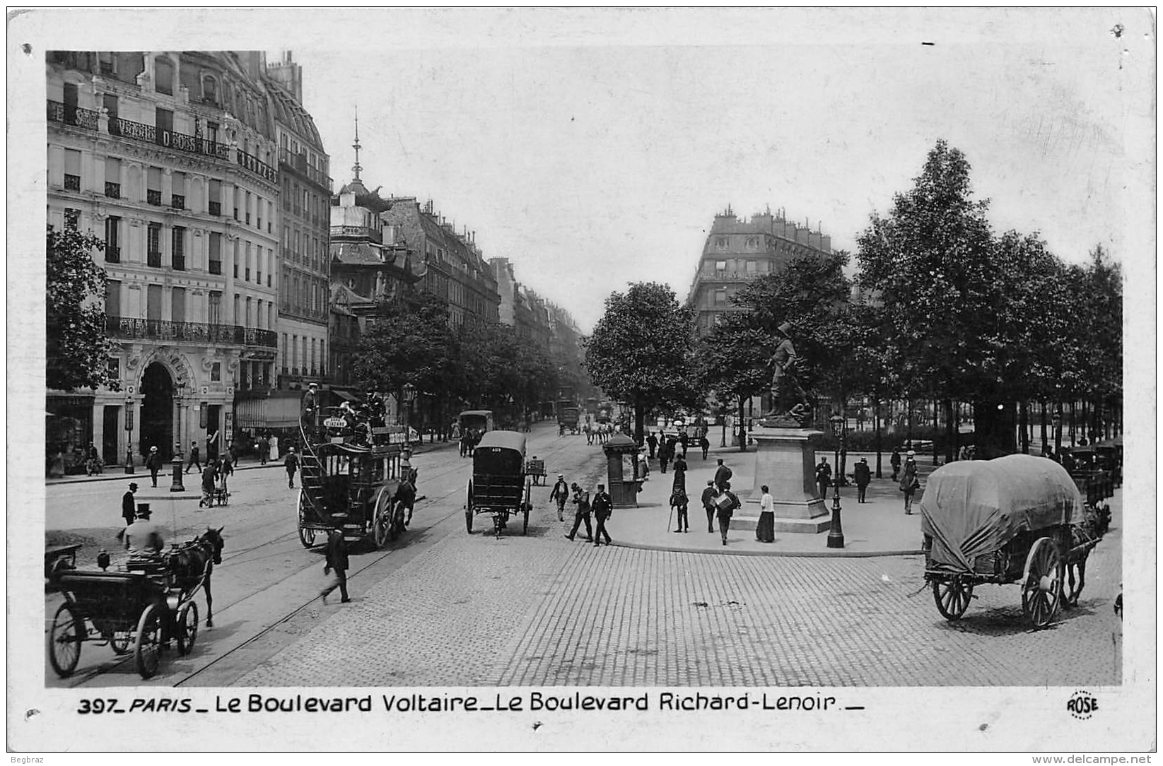 PARIS     BOULEVARD VOLTAIRE   ET RICHARD LENOIR - Arrondissement: 11