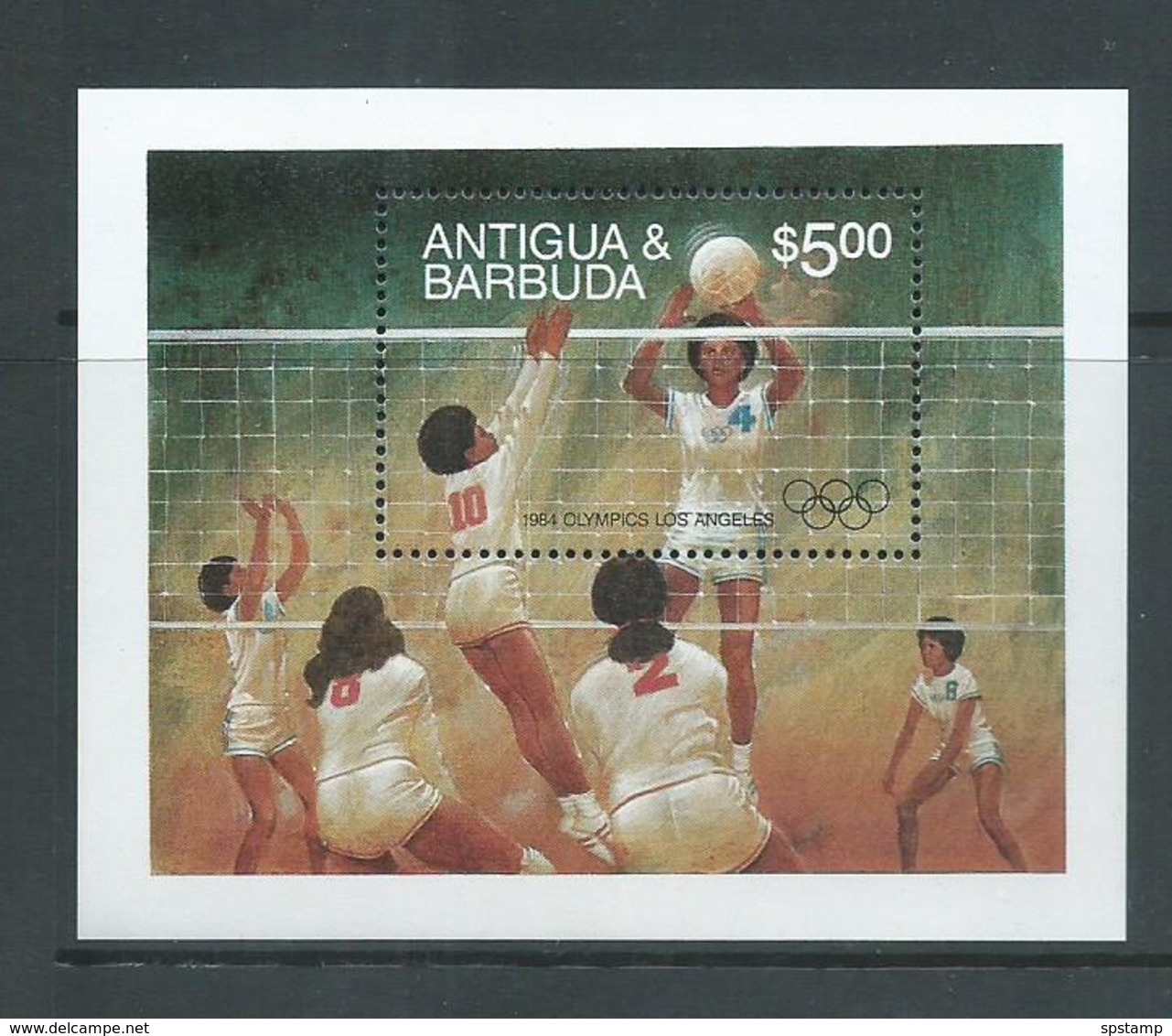 Antigua & Barbuda 1984 Los Angeles Olympic Games Volleyball Miniature Sheet MNH - Antigua And Barbuda (1981-...)