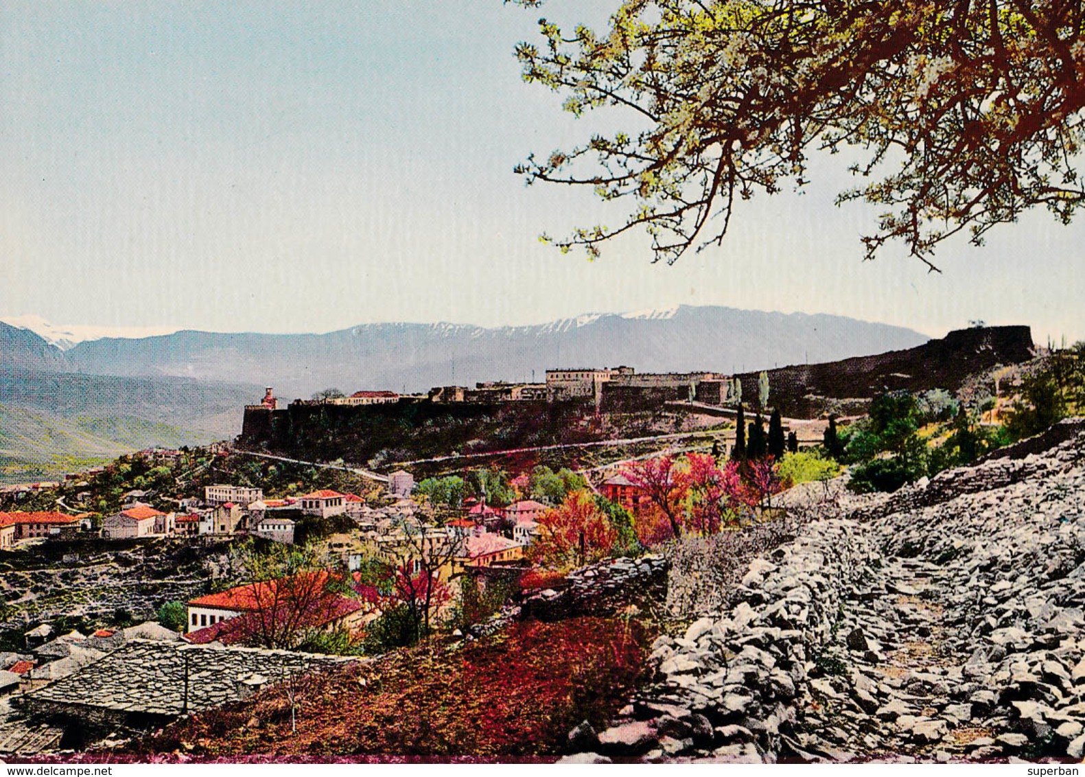 GIROKASTRA / GJIROKASTER : VUE DE LA FORTERESSE / VIEW OF THE FORTRESS ~ 1970 - '72 (ab941) - Albanie