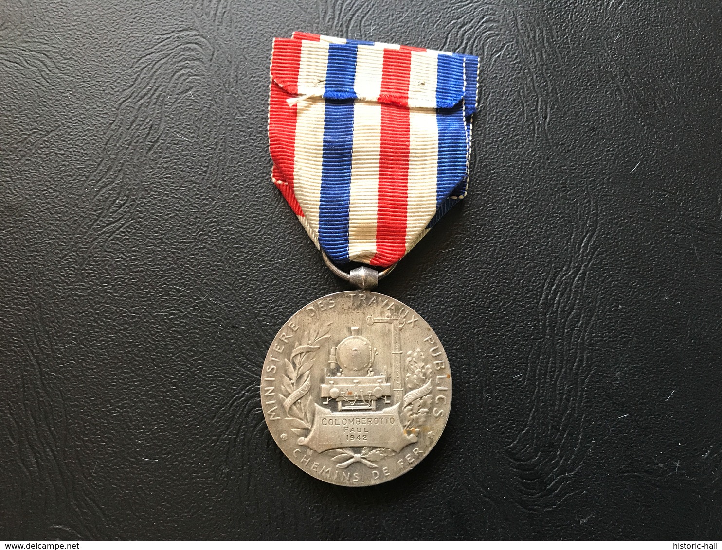 Medaille D’Honneur Des Chemins De Fer  1942 Echelon Argent - France