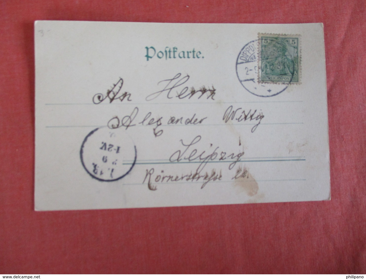 > Germany > Saxony > Dippoldiswalde Has Stamp & Cancel   Ref 3021 - Dippoldiswalde