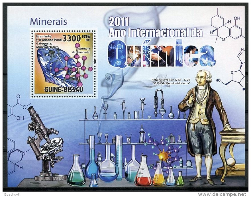 Guinea Bissau, 2011, International Chemistry Year, Minerals, United Nations, MNH, Michel Block 909 - Guinée-Bissau