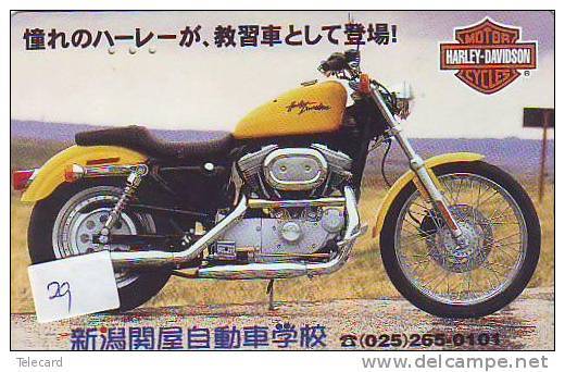 HARLEY DAVIDSON *  MOTOR TELECARTE (29) PHONECARD JAPAN TELEFONKARTE * - Motos