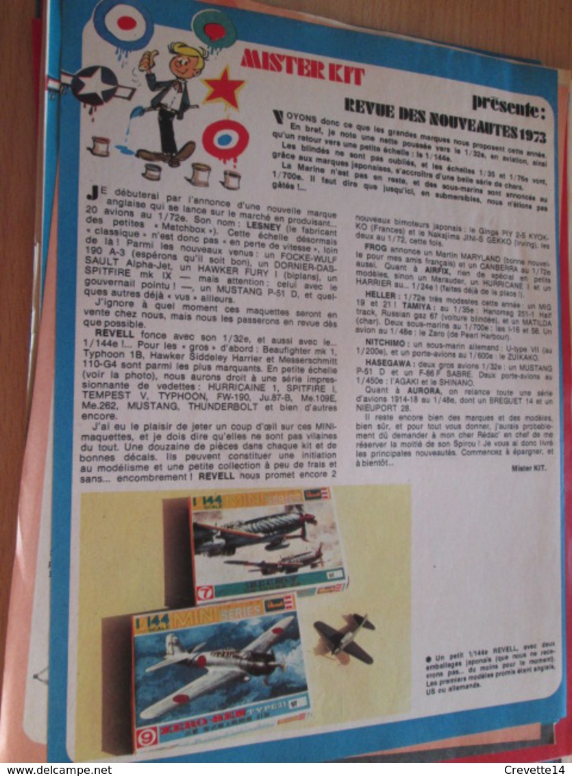 Page Issue De SPIROU Années 70 / MISTER KIT Présente : REVUE DES NOUVEAUTES 1973 - Frankrijk
