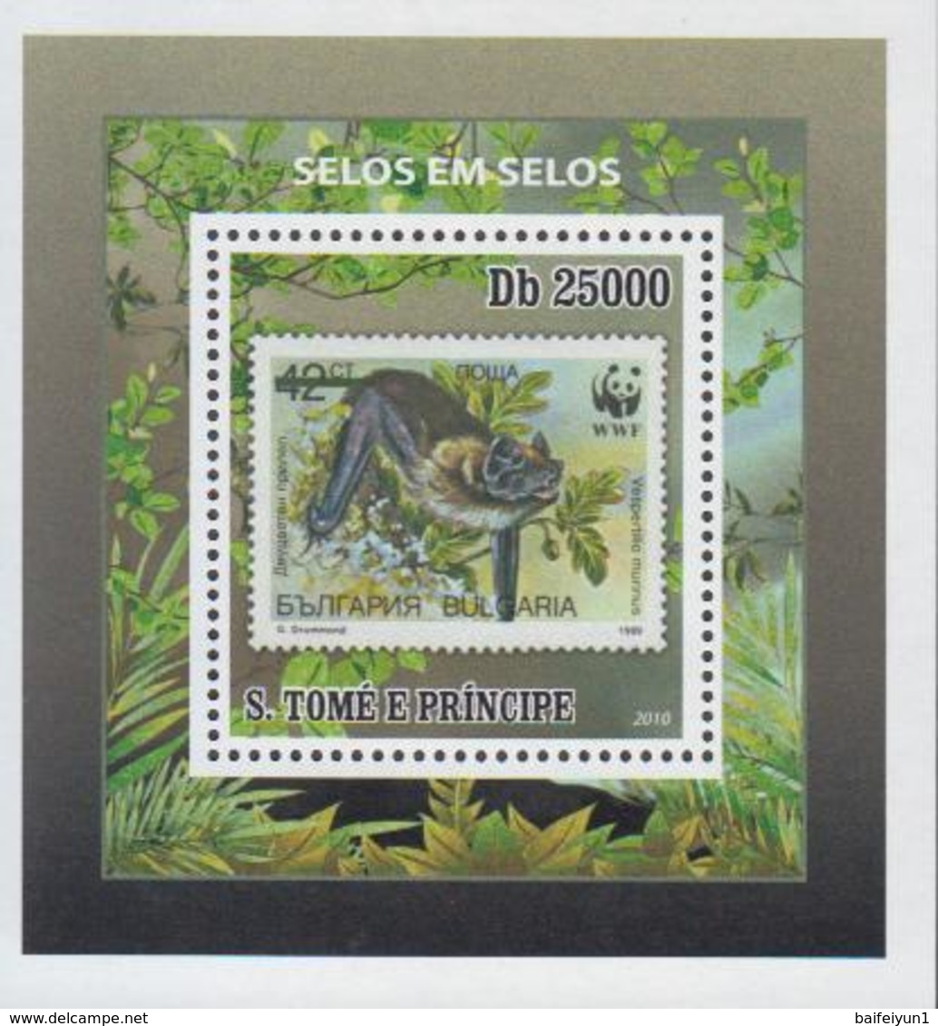 Sao Tome And Principe 2010 Stamps WWF 5 S/S - Ungebraucht