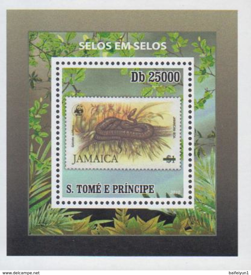 Sao Tome And Principe 2010 Stamps WWF 5 S/S - Ungebraucht