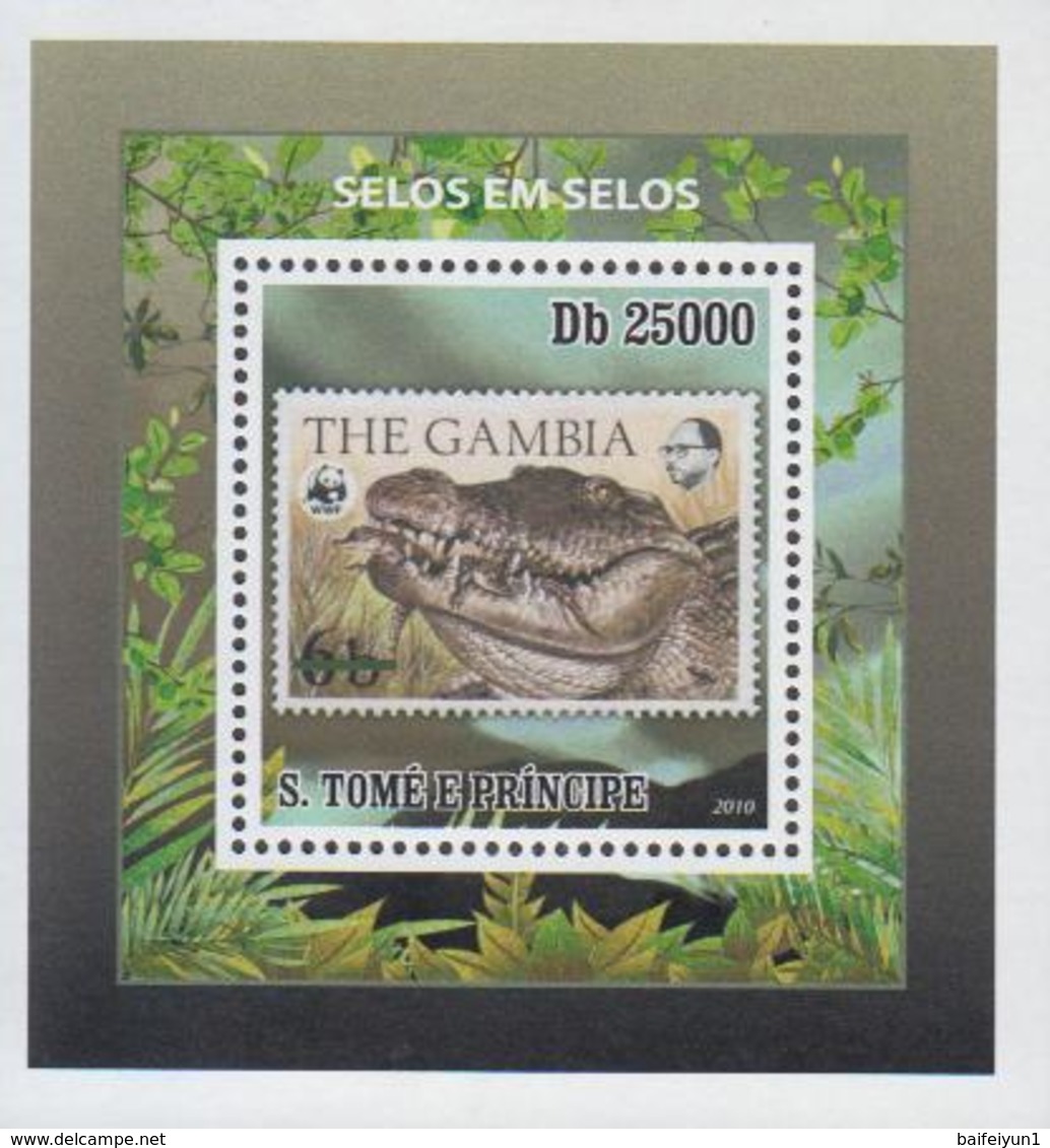 Sao Tome And Principe 2010 Stamps WWF 5 S/S - Ungebraucht