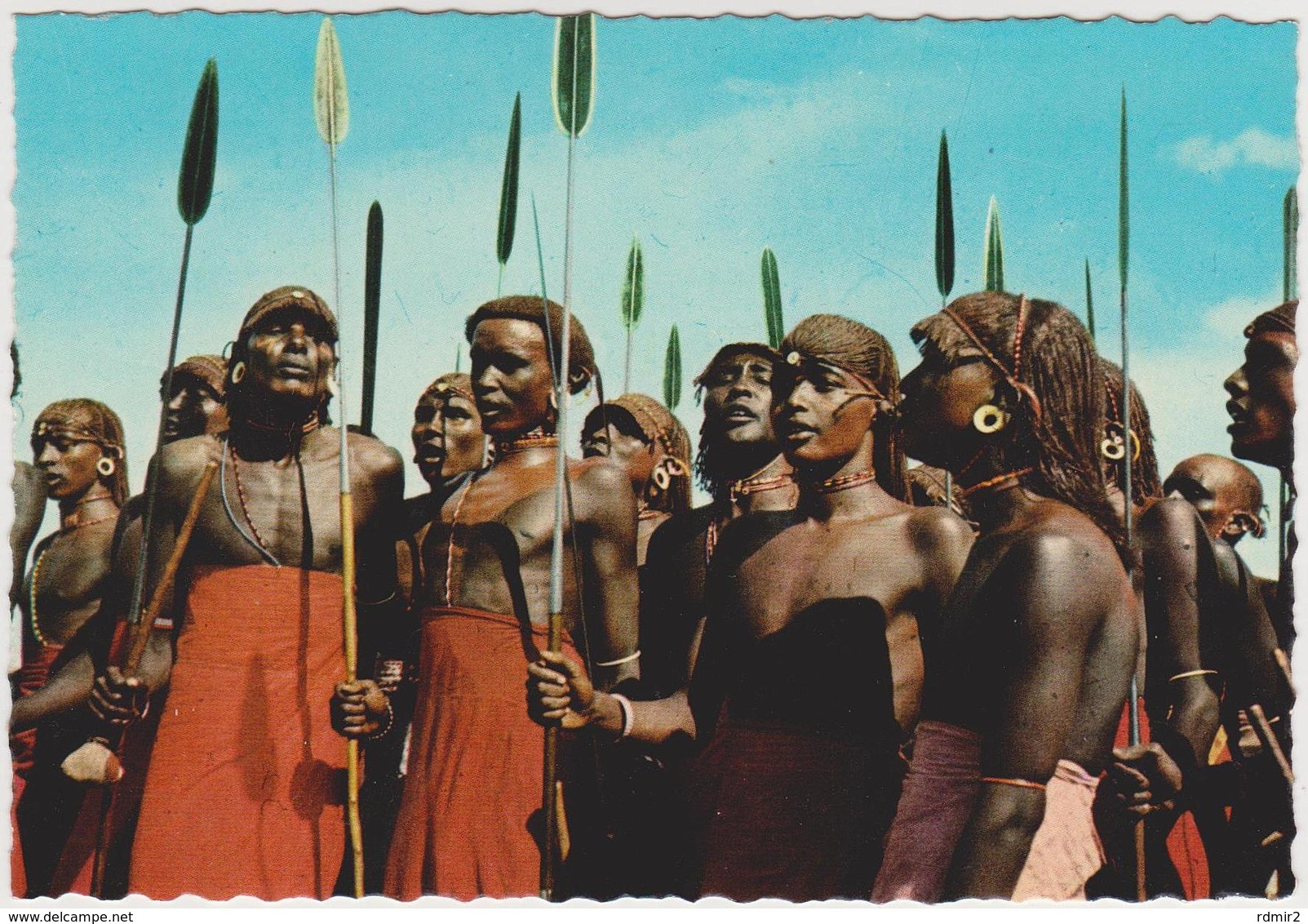 [208] SAMBURU DANCERS. - Ethnology, Etnología, Etnologia, Ethnologie.- Unwrite / Non écrite / No Escrita / Non Scritta. - Kenia