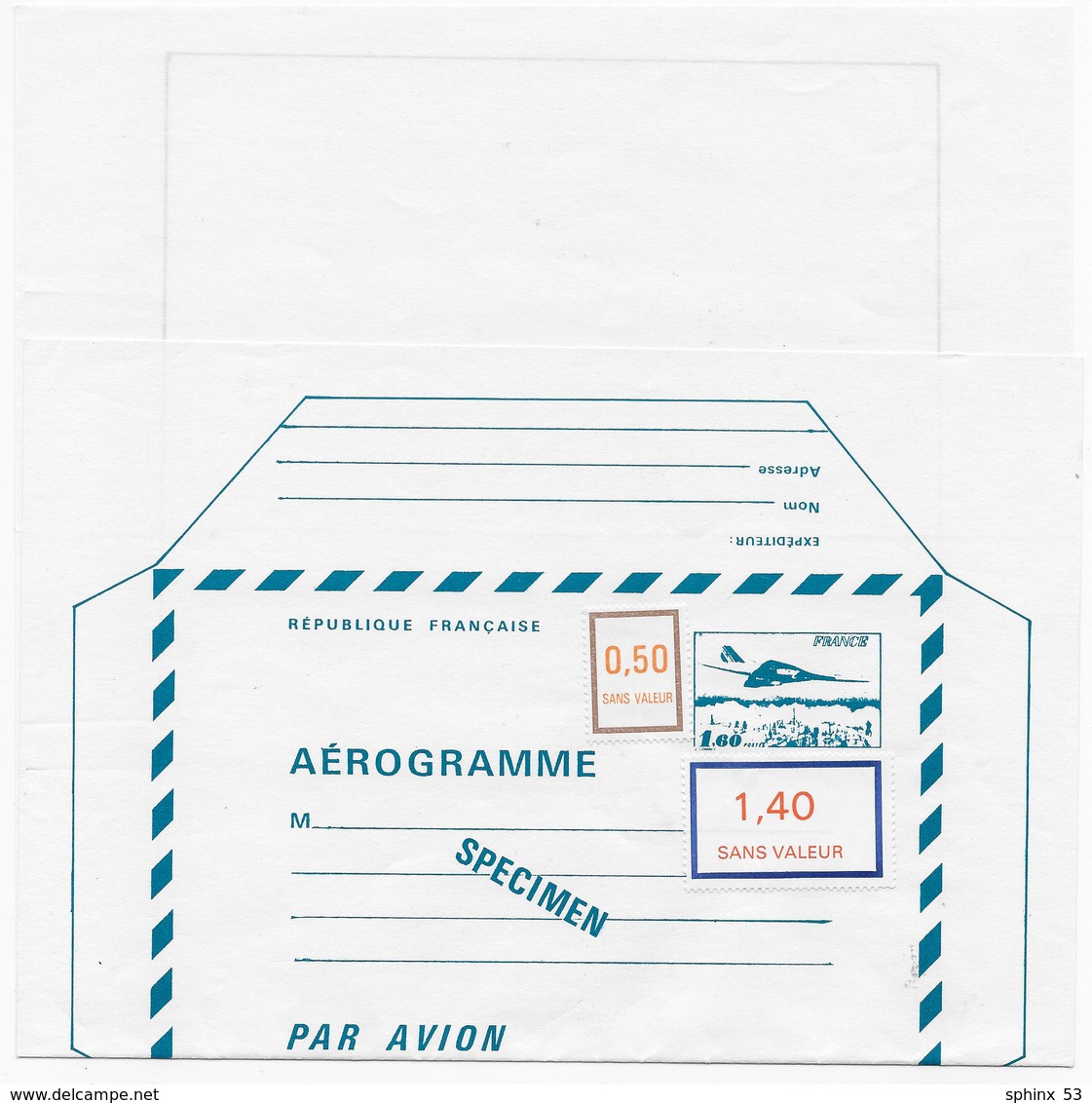 Cours D'instruction Aérogramme SPECIMEN - Cursussen