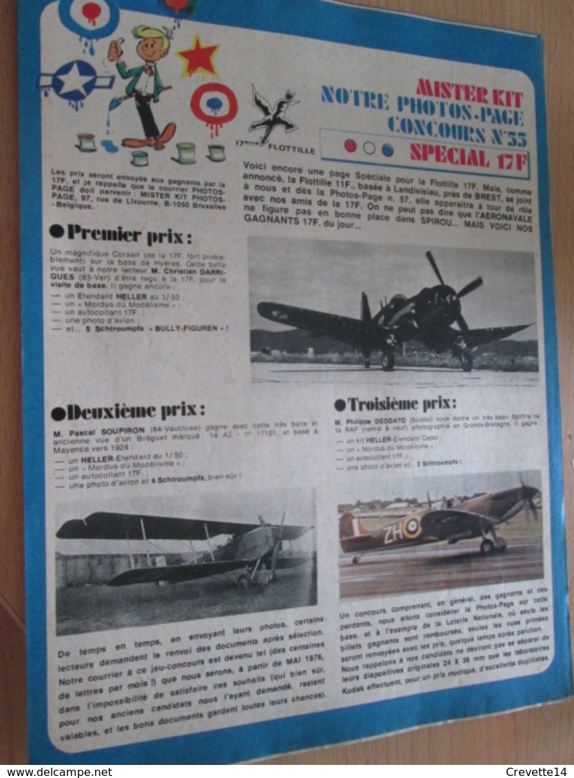 Page Issue De SPIROU Années 70 / MISTER KIT Présente : NOTRE PHOTOS-PAGE CONCOURS N°55 - France
