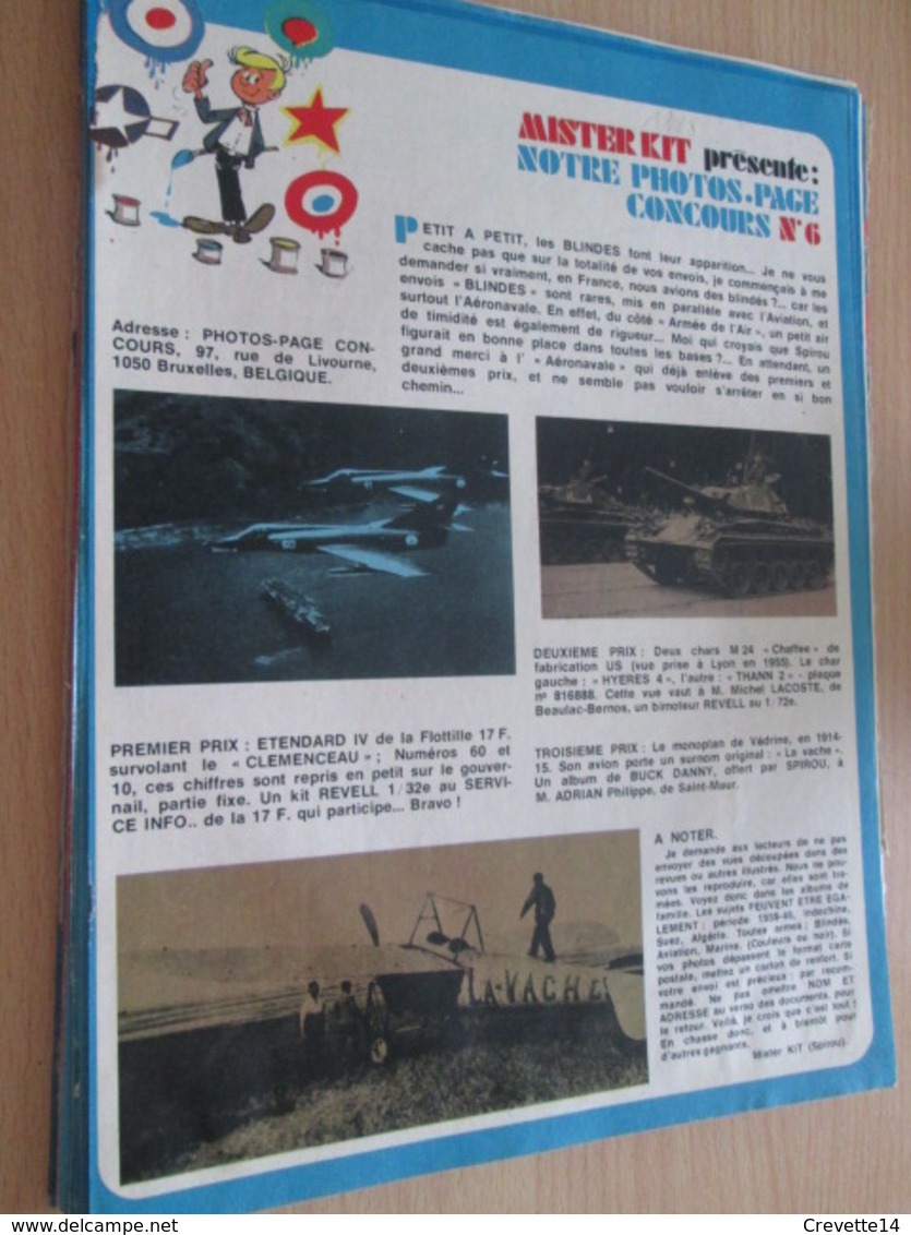 Page Issue De SPIROU Années 70 / MISTER KIT Présente : NOTRE PHOTOS-PAGE CONCOURS N°6 - France
