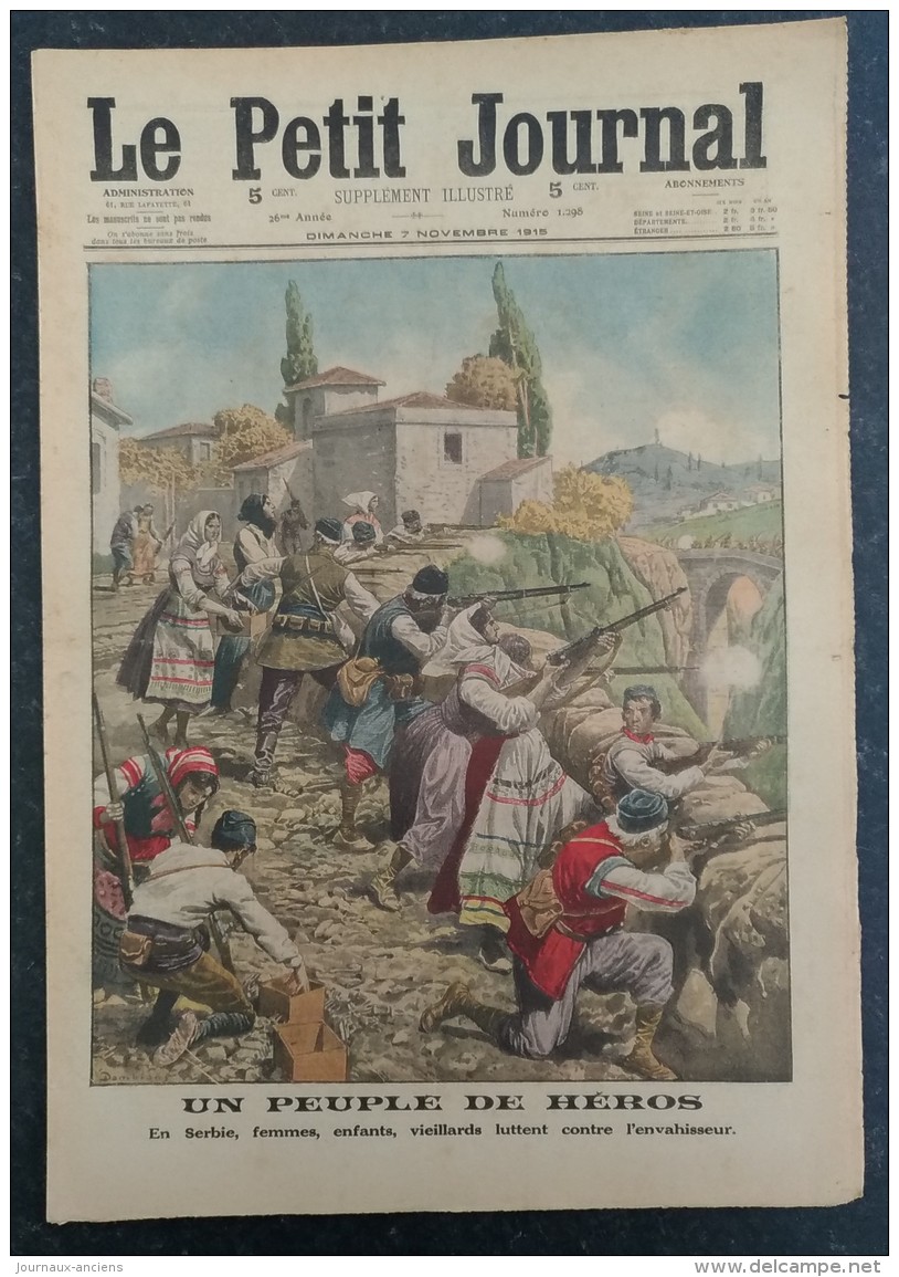 1915 - WW1 - LES SERBES UN PEUPLE  DE HÉROS - L'ASSASSINAT DE MISS EDITH CAVELL - LES INSTANTANÉS DE LA  GUERRE - 1914-18