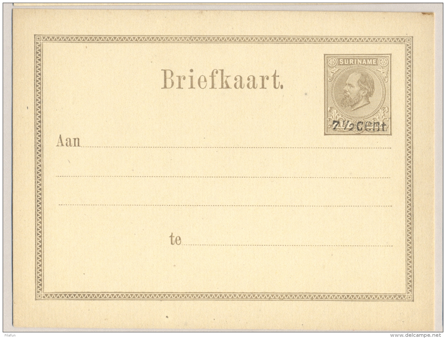 Suriname - 1876/9 - 4 Ongebruikte Briefkaarten - Not Used - Surinam ... - 1975