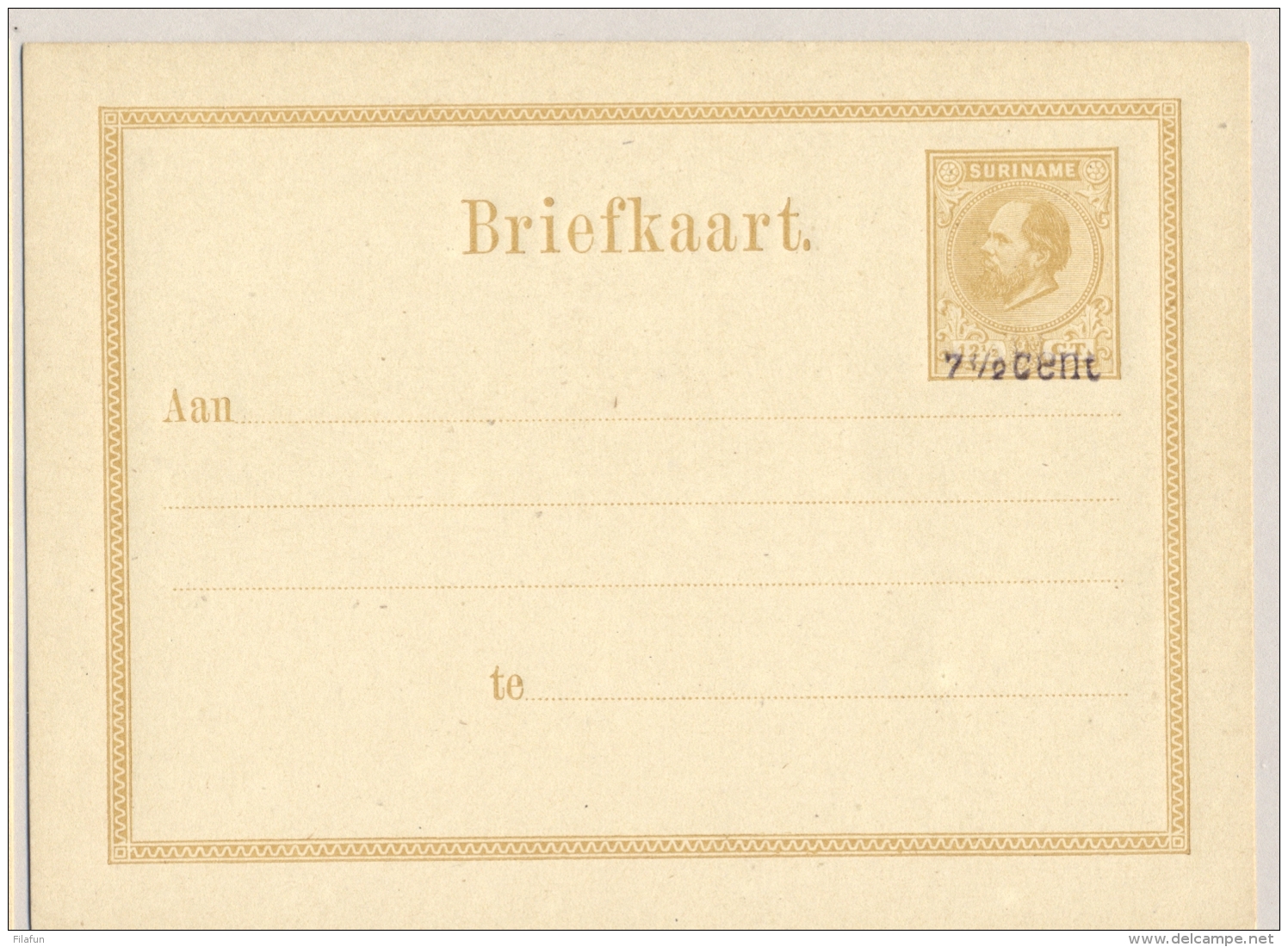 Suriname - 1876/9 - 4 Ongebruikte Briefkaarten - Not Used - Suriname ... - 1975