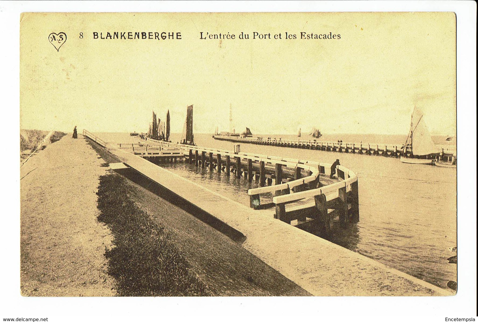 CPA - Carte Postale - BELGIQUE -  Blankenberge - Entrée Du Port- 1912 S1614 - Blankenberge