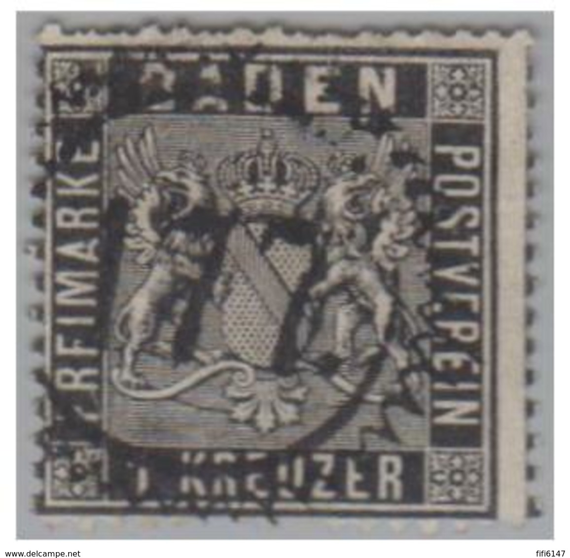 ALLEMAGNE -- BADE -- N°9 -- D 13 1/2 --LOT DE 4 TIMBRES OBLITERES -- NUANCE-- - Autres & Non Classés