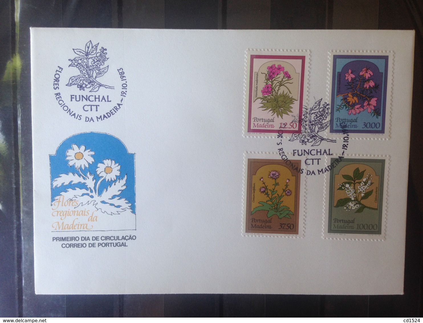 PORTUGAL  MADERE - Enveloppe 1er Jour - Série Fleurs - Lettres & Documents