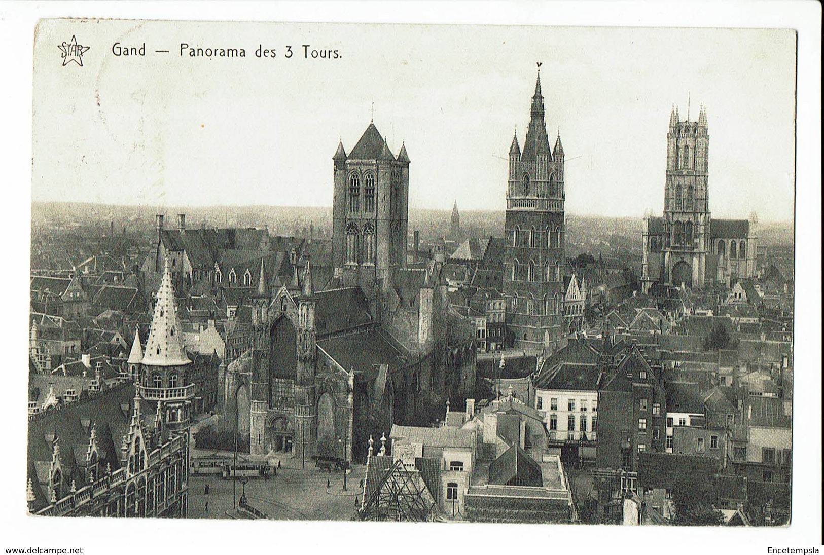 CPA - Carte Postale - BELGIQUE -  Gent - Panorama Des Trois Tours-1913 - S1615 - Gent