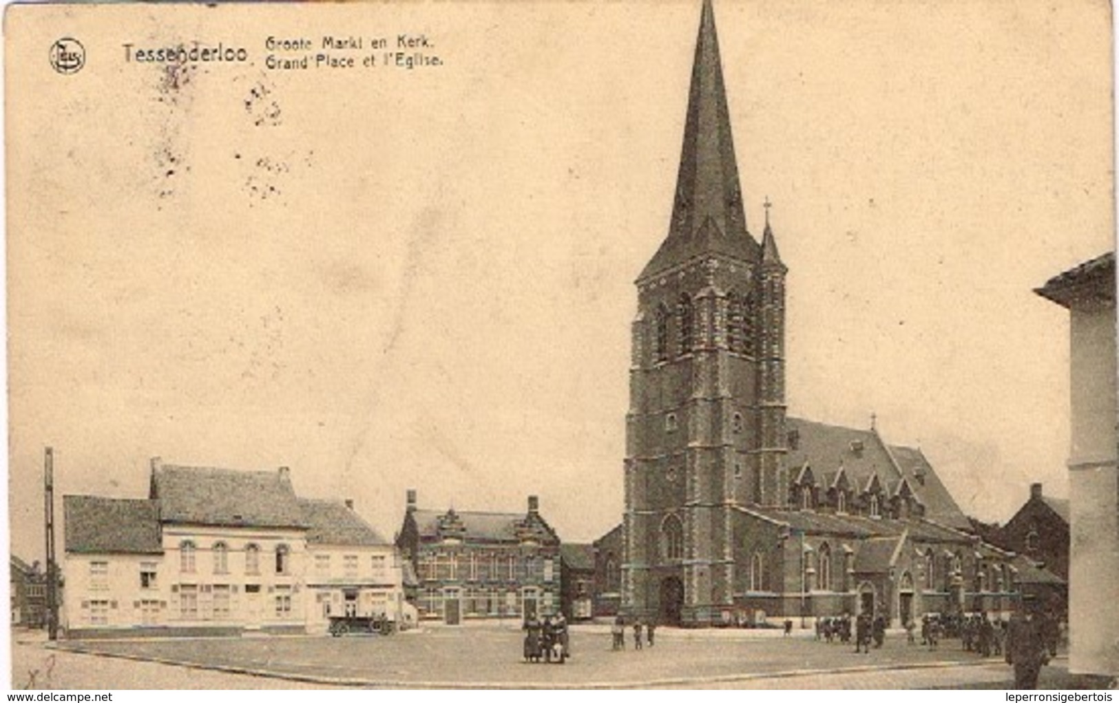 CPA - Westerlo - Tessenderloo - Groote Markt En  Kerk - Grand'Place Et L'Eglise - Westerlo