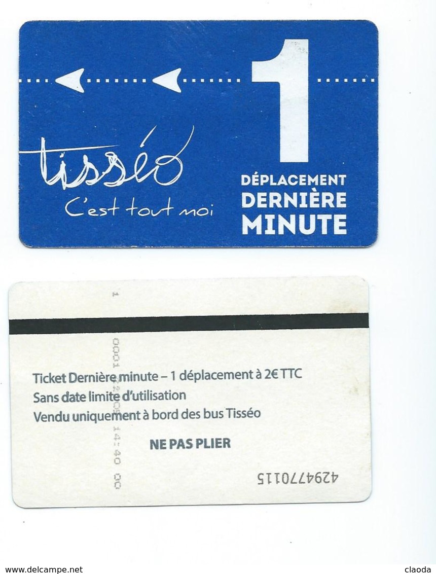 163 T - TICKET BUS - TOULOUSE  -  Déplacement Dernière Minute - Europe