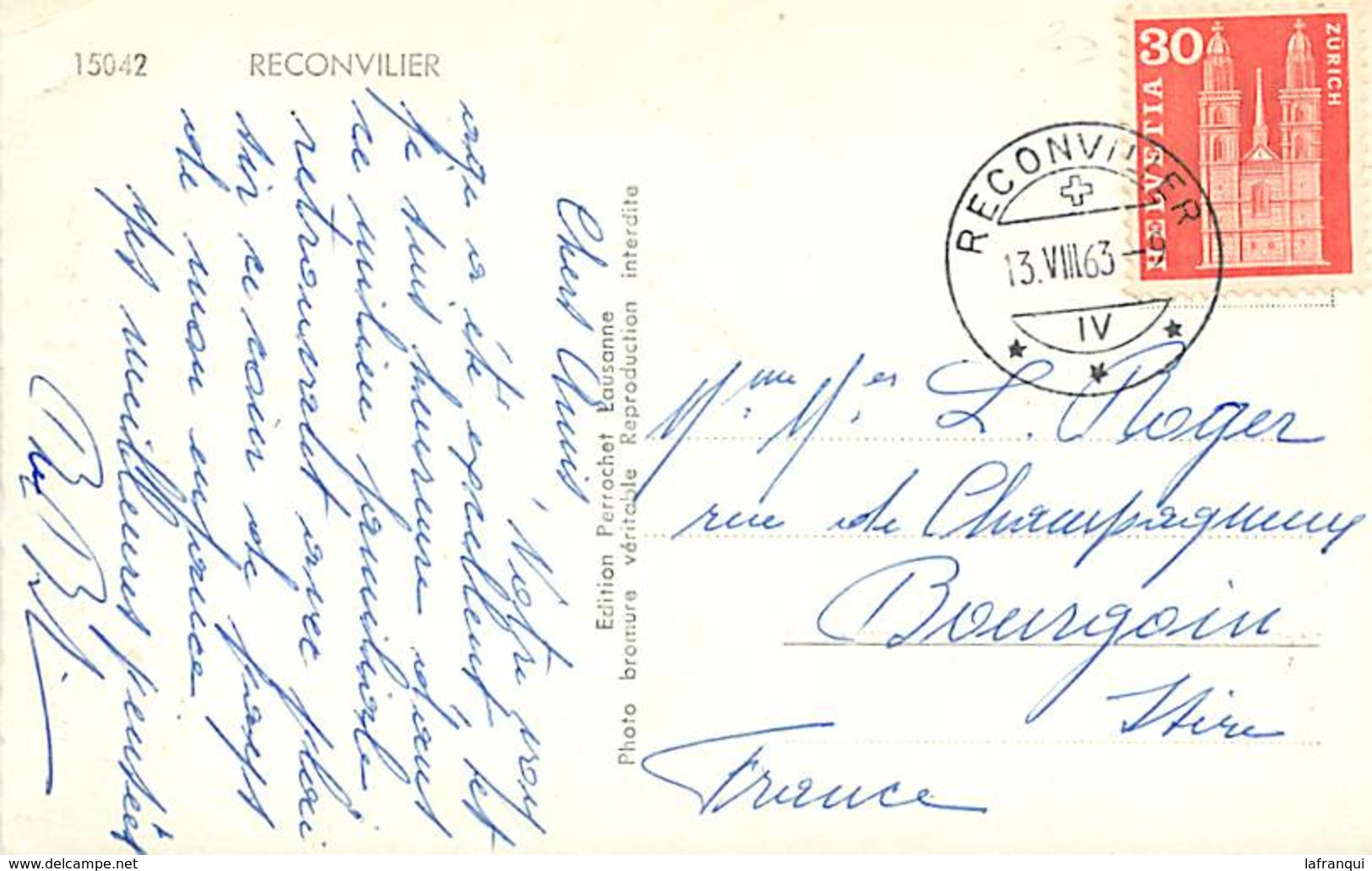 Suisse - Ref D334- Reconvilier   - Carte Bon Etat - - Reconvilier