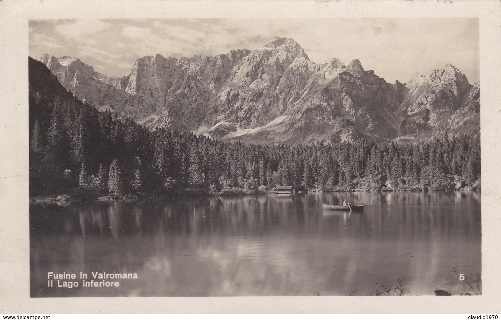 CARTOLINA - POSTCARD - UDINE - FUSINE IN VALROMANA - IL LAGO INFERIORE - Udine