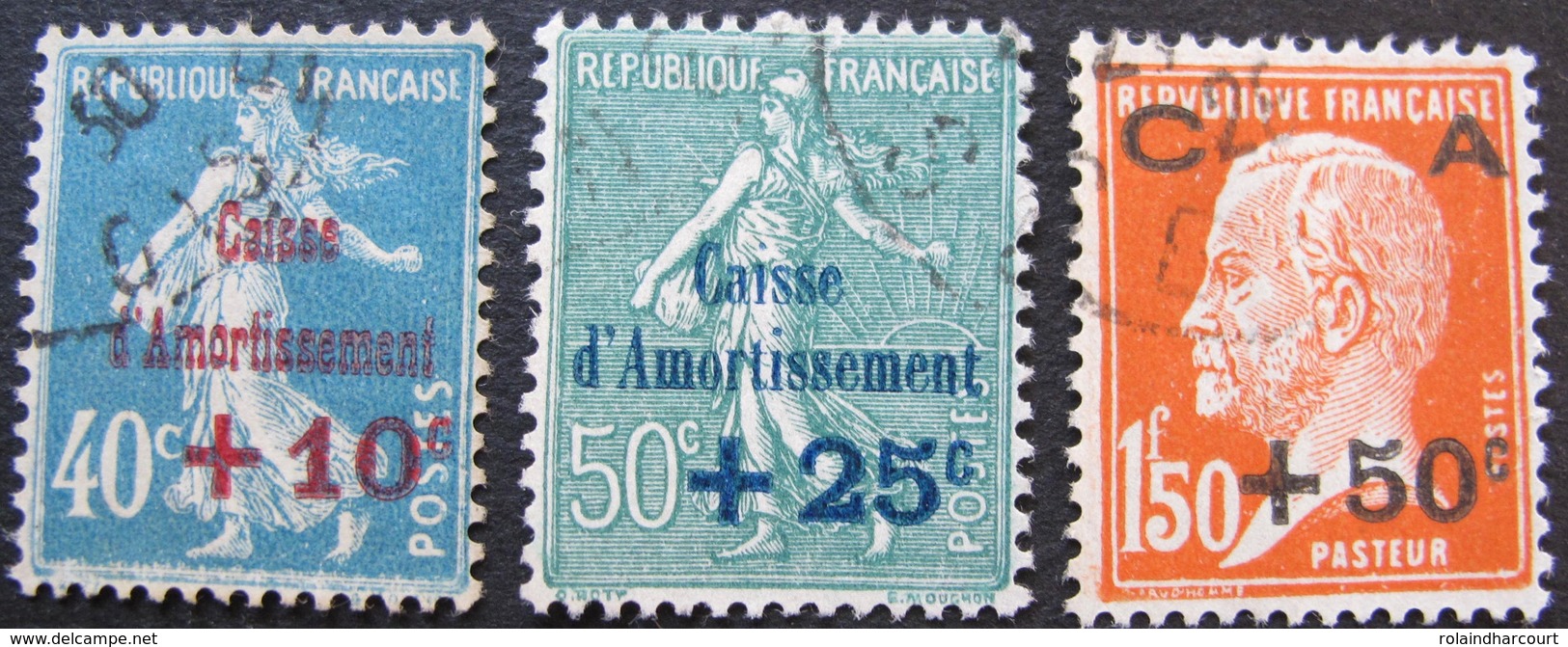 R1749/237 - 1927 - CAISSE D'AMORTISSEMENT - N°246 à 248 ☉(SERIE COMPLETE) - Cote : 30,00 € - 1927-31 Cassa Di Ammortamento