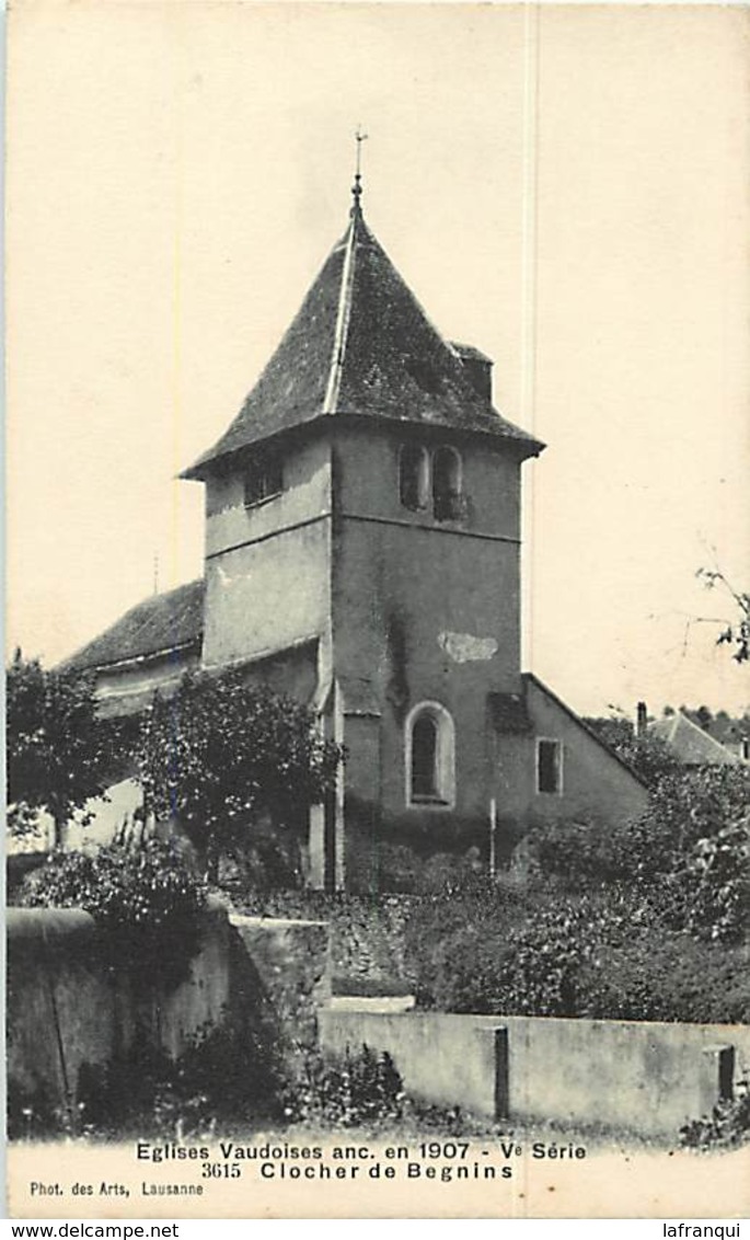 Suisse - Ref D298- Eglises - Eglise De Begnins - Vaud  - Carte Bon Etat - - Begnins