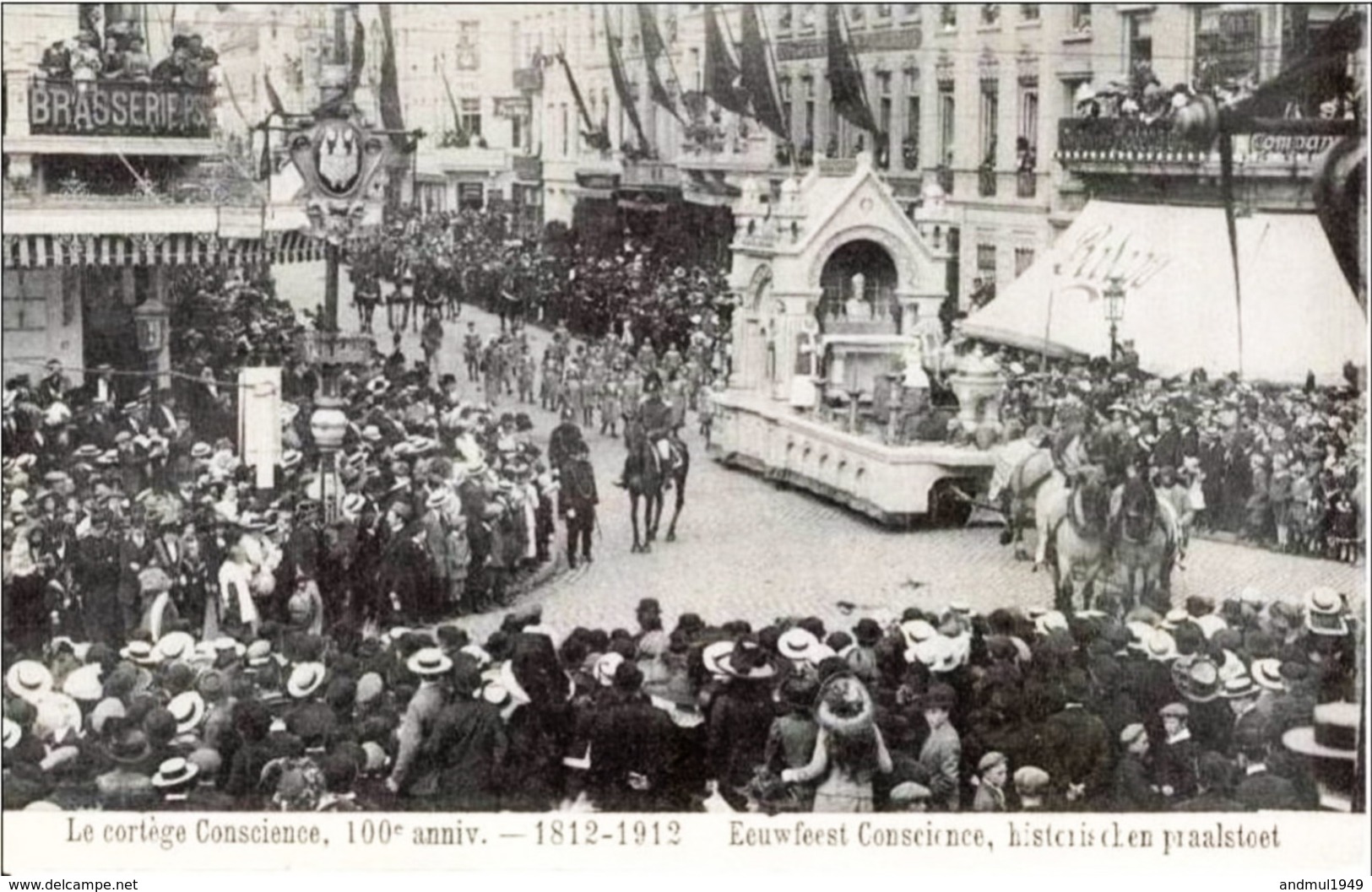 ANVERS - ANTWERPEN - Cortège Commémoratif H. Conscience - Antwerpen