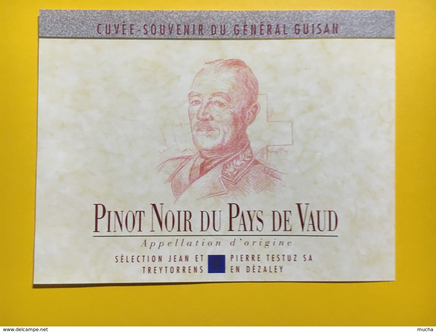 8706 - Cuvée Souvenir Du Général Guisan  Suisse Pinot Noir - Militaire