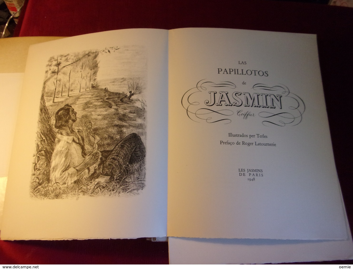 LAS PAPILLOTOS  DE JASMIN COIFFUR  ILLUSTRADOS PER TERLES  PREFACO DE ROGER LATOURNERIE  LES JASMIN DE PARIS 1948 - Autres & Non Classés