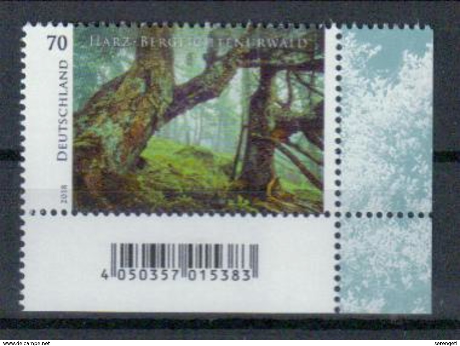 Deutschland 'Bergfichtenwald Im Harz' / Germany 'Wild Germany, Spruce Forests Of The Harz Mts.' **/MNH 2018 - Bäume