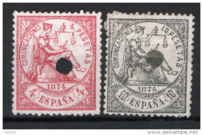 Spagna 1874 Unif.149/50 O/Used VF/F - Usati