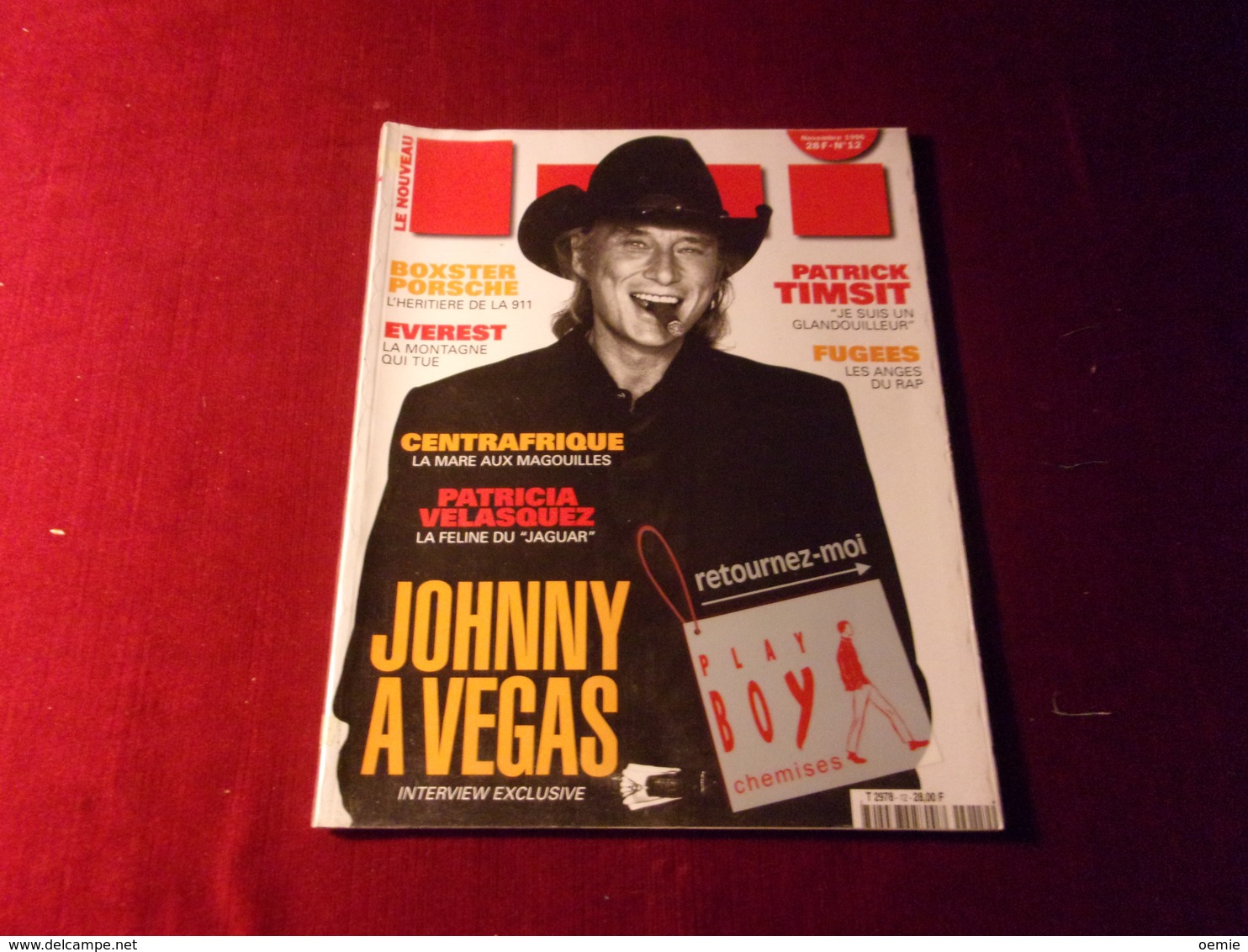 JOHNNY  HALLYDAY    °  MAGAZINE LUI  NOVEMBRE 1996 - Photographs