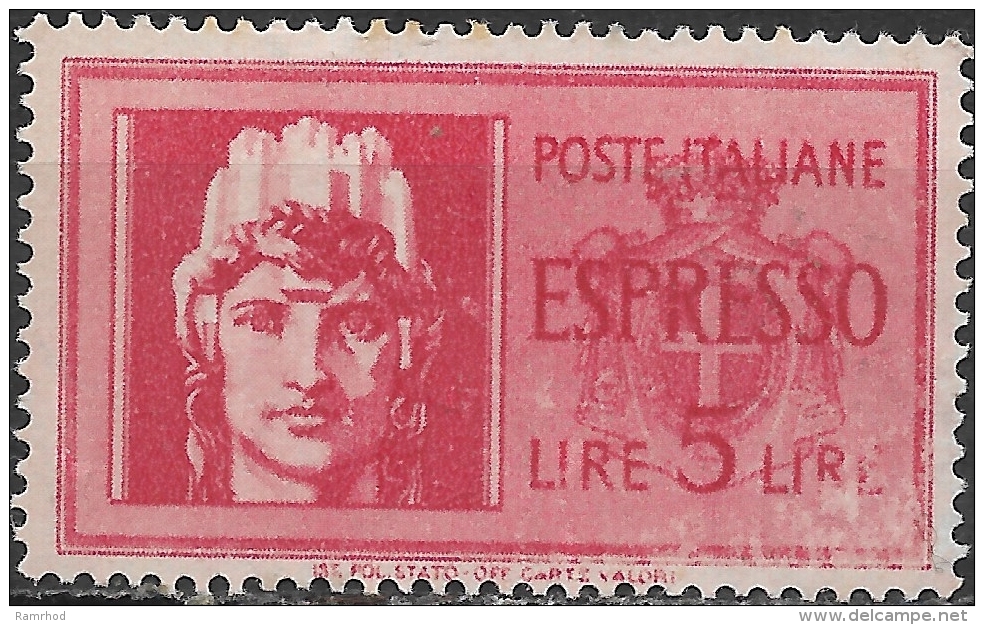 ITALY 1945 Express - Italia - 5l - Red MNH - Exprespost