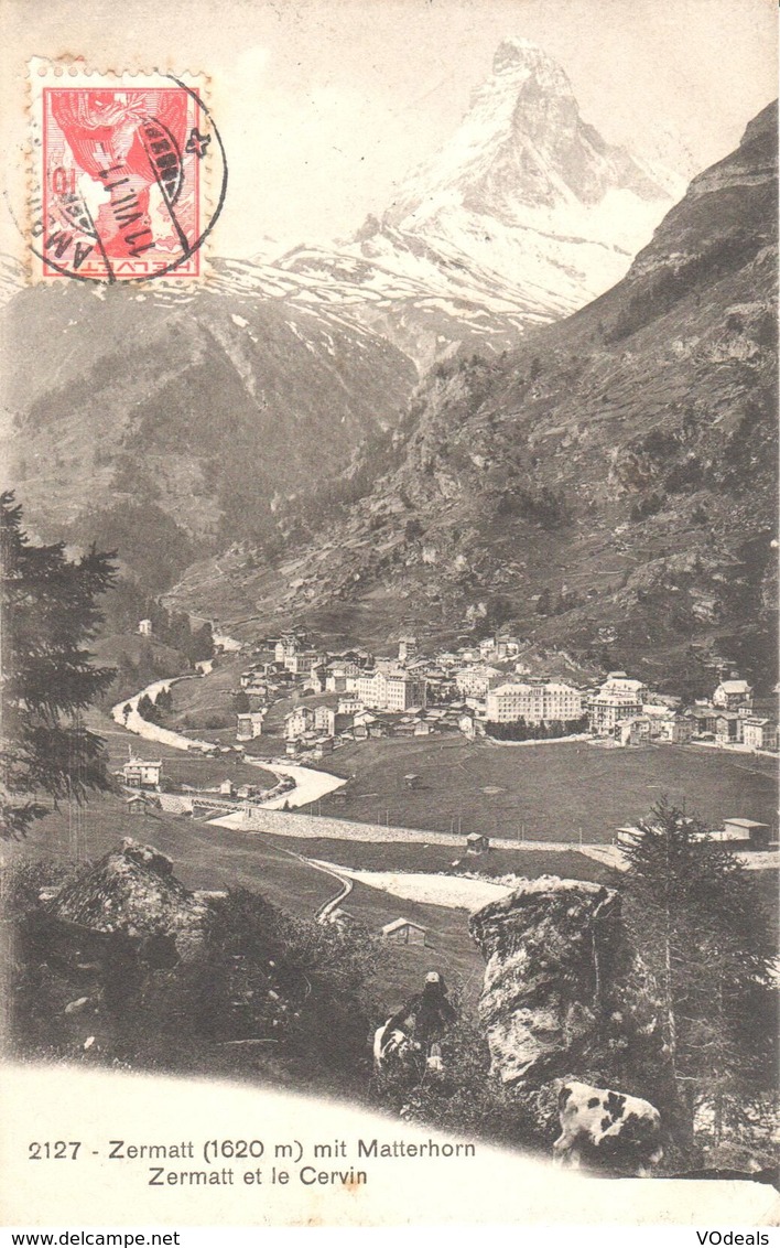 Suisse - VS Valais - Zermatt Mit Matterhorn - Zermatt Et Le Cervin - Zermatt