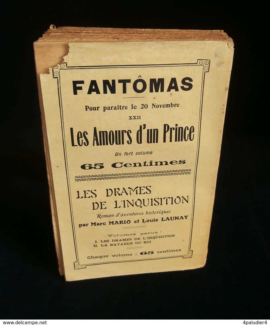 ( Policier ) FANTÔMAS LE TRAIN PERDU  Allain Souvestre 1912 Gino STARACE - Arthème Fayard - Autres