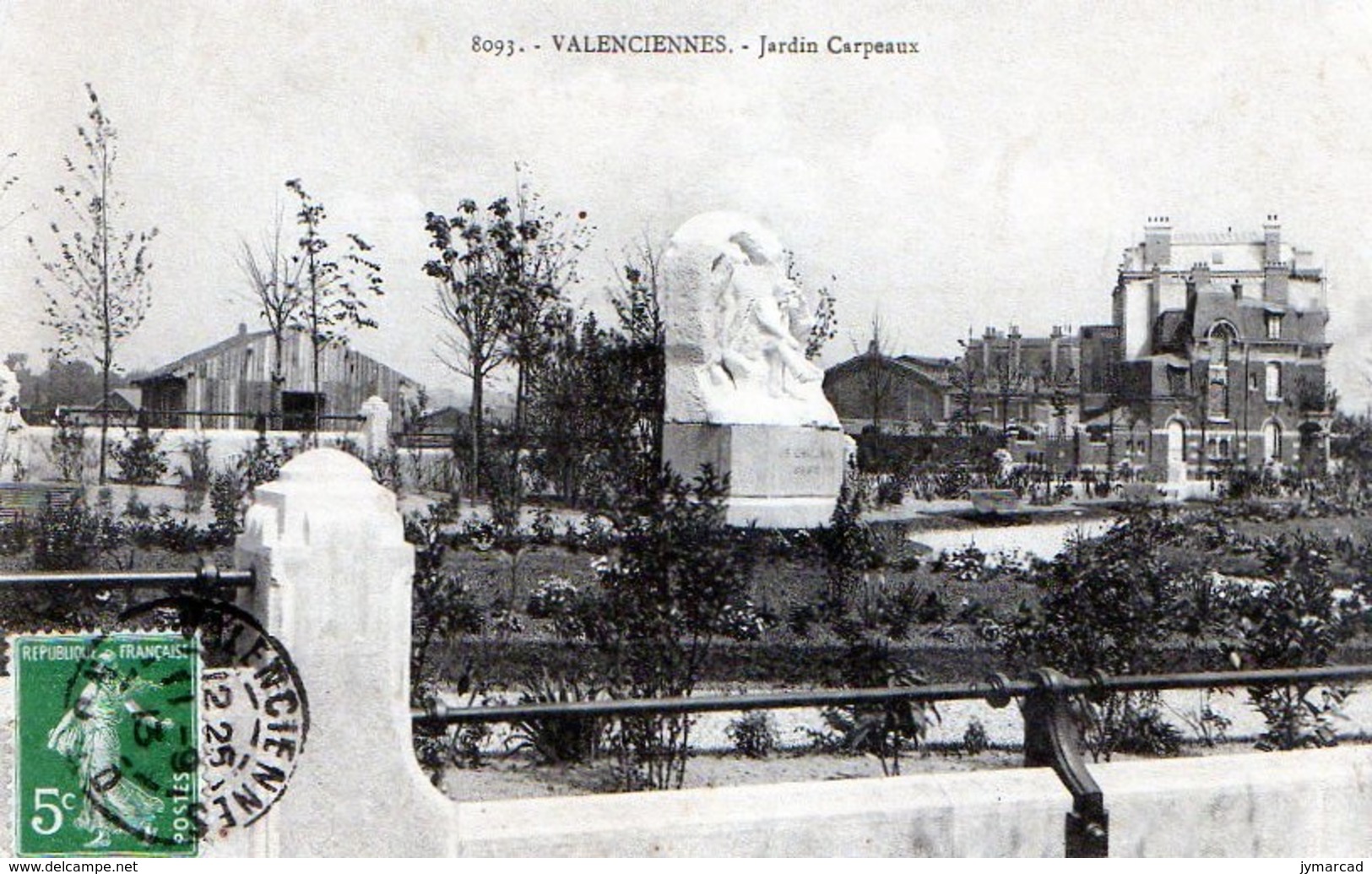 Valenciennes (59) - Jardin Carpeaux 1913 - Valenciennes