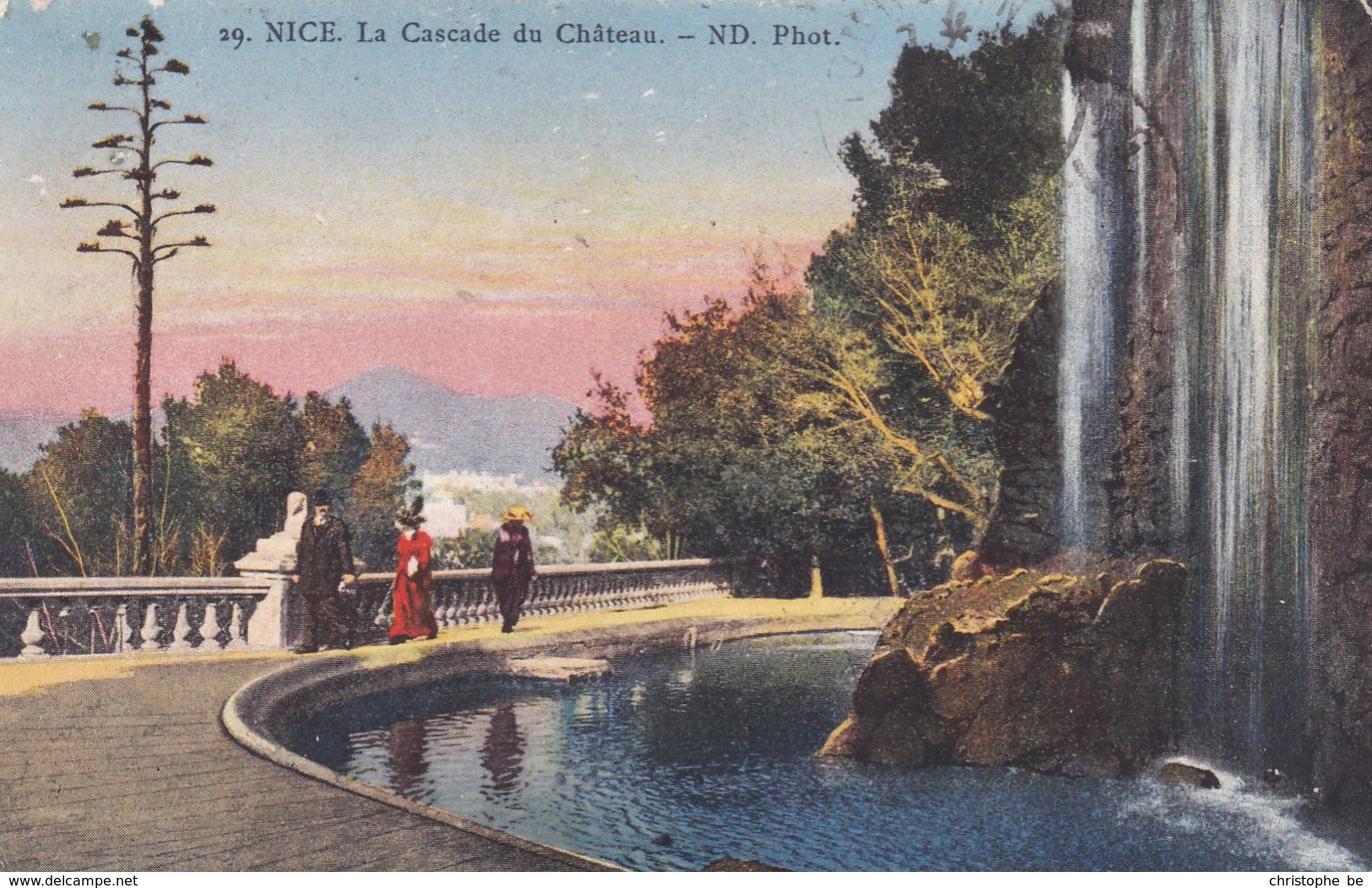 CPA Nice, La  Cascade Du Château (pk49897) - Monumenten, Gebouwen