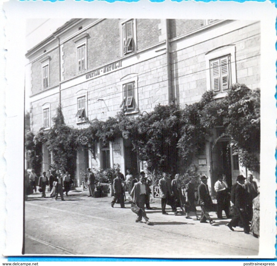 Kingdom YU. Croatia. Opatija-Matulji. Railway Station. 6X6 Cm. - Treni