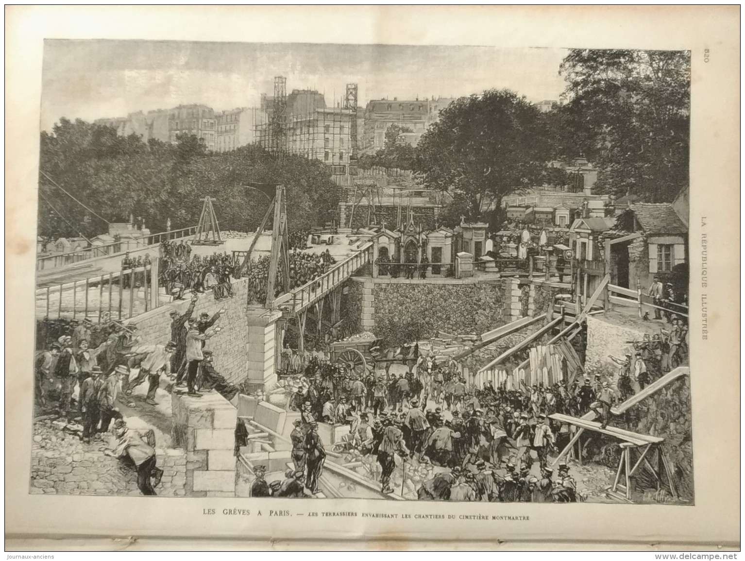 1888  GUYANNE SAINT JEAN DU MARONI - HOTEL DES POSTES - MANOEUVRE DE L'ESCALE D'EVOLUTIONS - LA HUNE - GREVE TERRASSIERS - 1850 - 1899