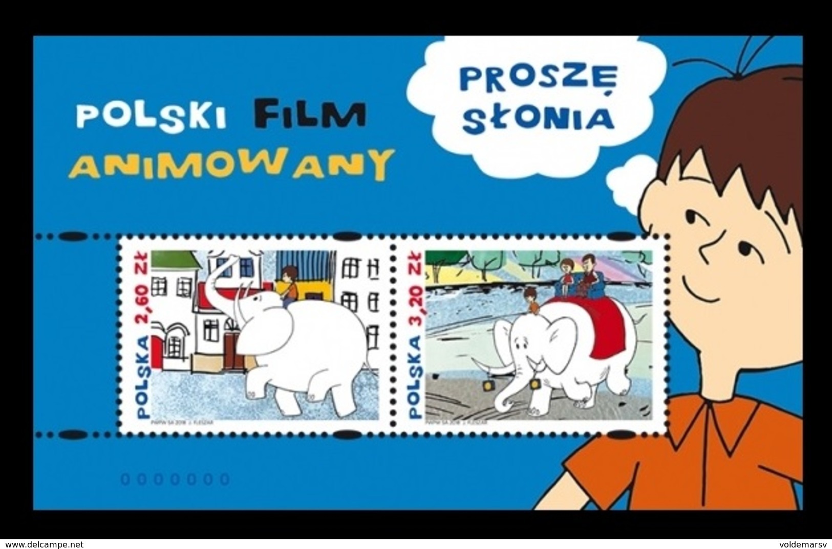 Poland 2018 Mih. 4991/92 (Bl.273) Animated Cartoon Please Elephant MNH ** - Unused Stamps