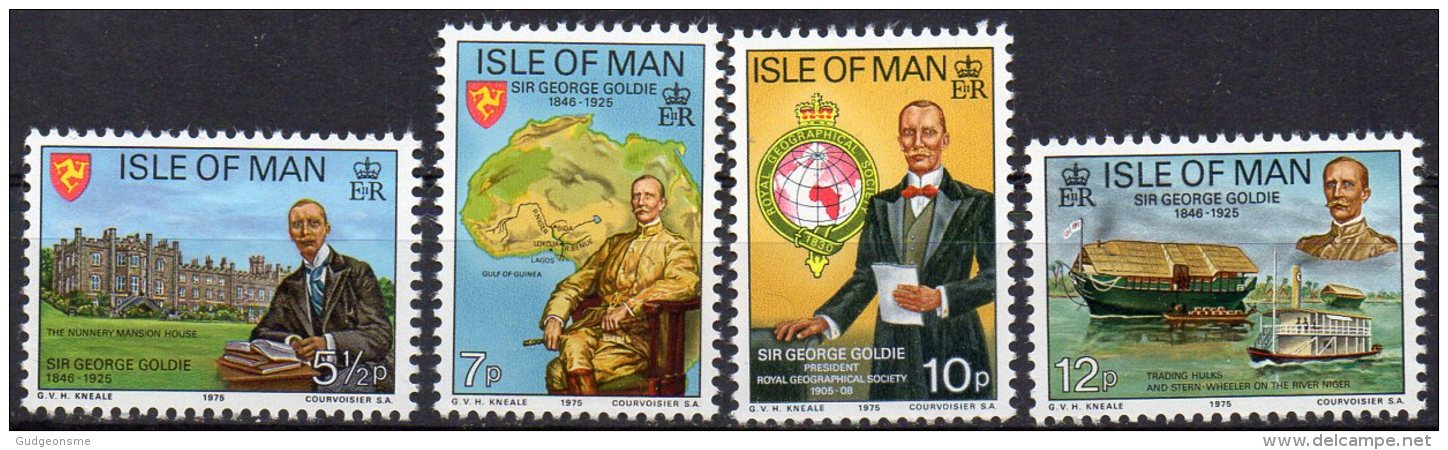 IOM 1975 George Goldie 4 Values AS SCAN MNH - Man (Ile De)