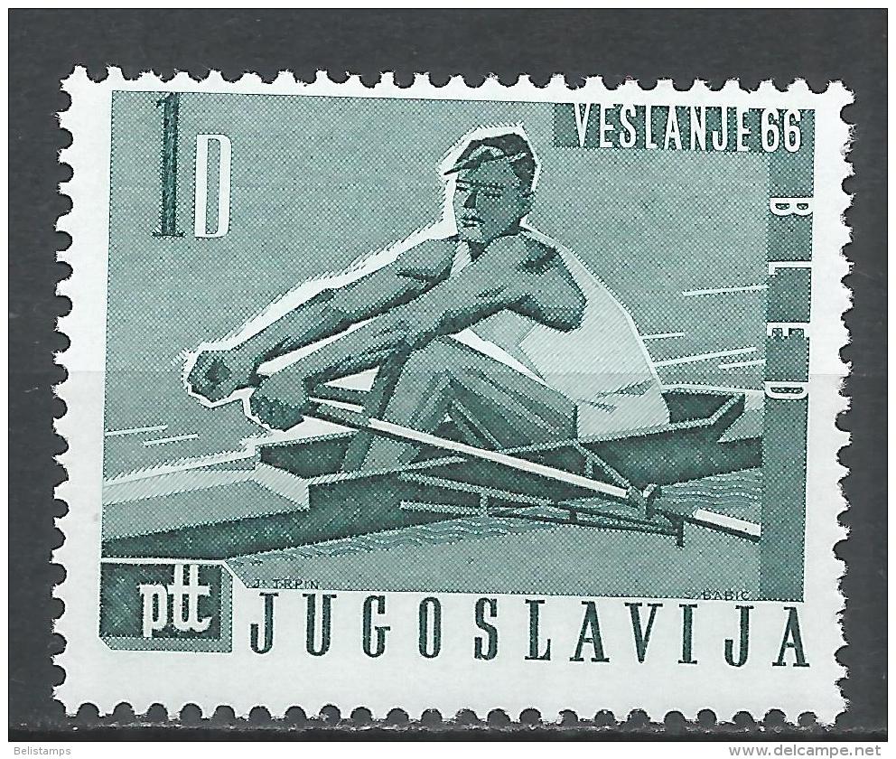 Yugoslavia 1966. Scott #800 (MNH) Rowing Championships * - Neufs