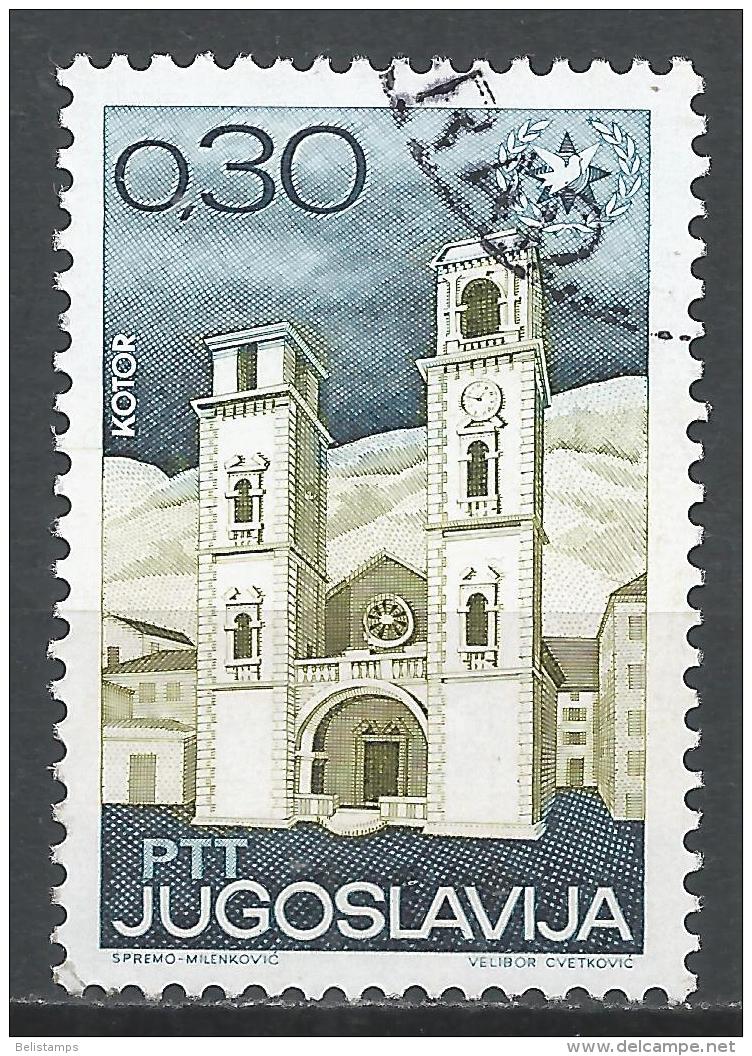 Yugoslavia 1967. Scott #876 (U) ITY Emblem, St. Tripun's Church, Kotor * - Oblitérés