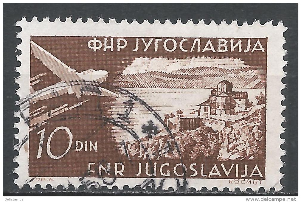 Yugoslavia 1951. Scott #C38 (U) Ohrid * - Airmail