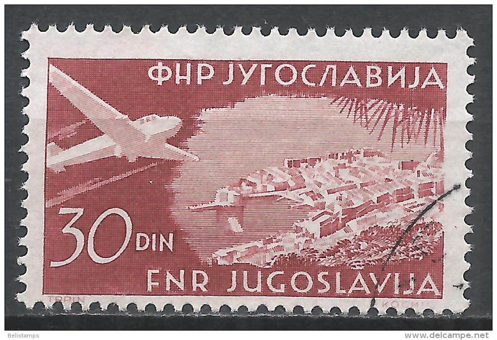 Yugoslavia 1951. Scott #C40 (U) Dubrovnik - Posta Aerea